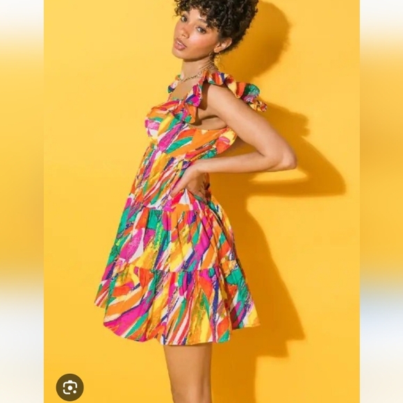 Flying Tomato Multicolor Dress - Picture 2 of 8